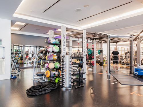 Der Functional Training Bereich des Fitnessstudios in Hamburg Barmbek. 