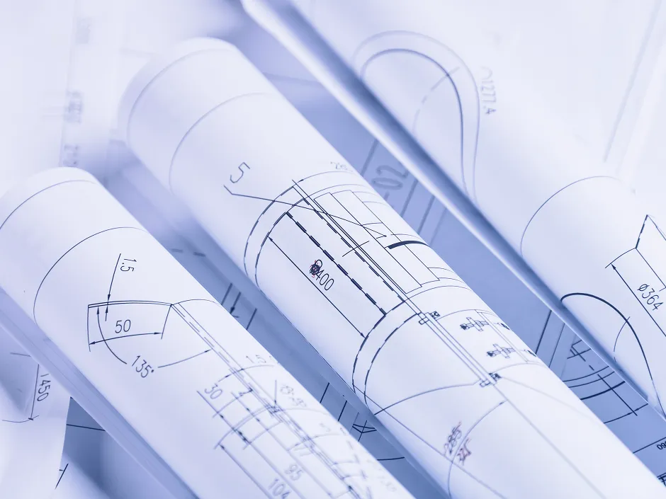 Rolled-up maps and schedules