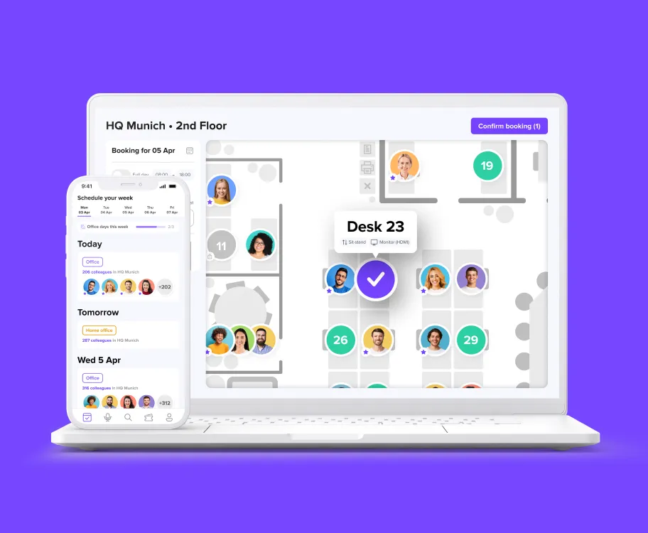 deskbird hybrid work platform