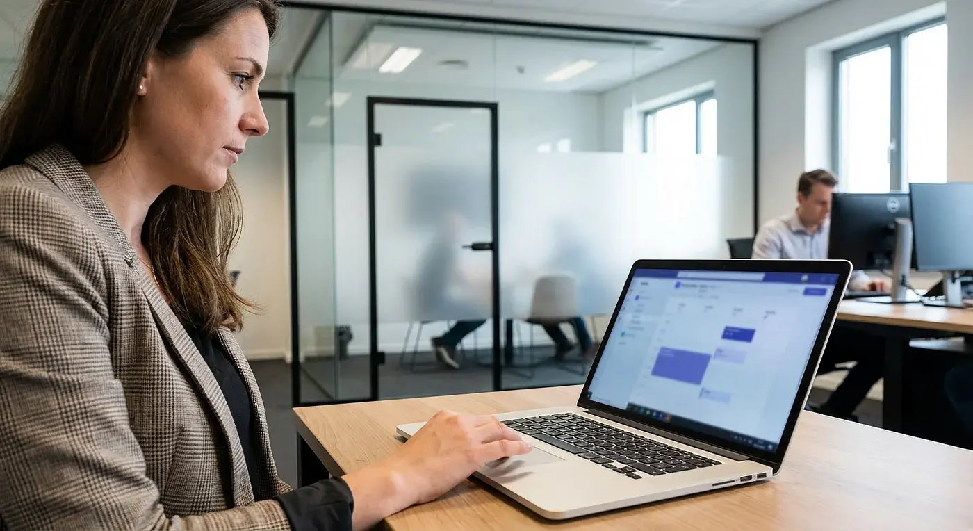 Terminvereinbarung in Teams mit deskbird