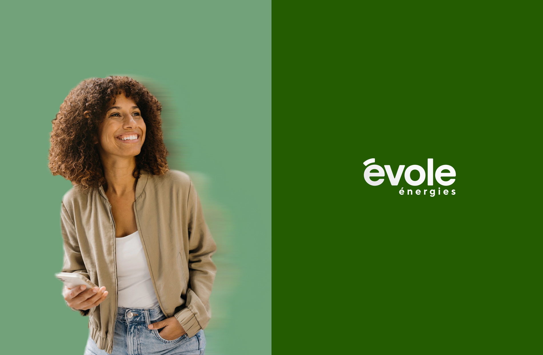 Young curly hair woman for evole