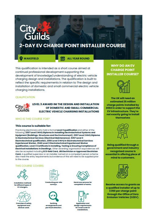 Electric Vehicle (EV) Charging Course