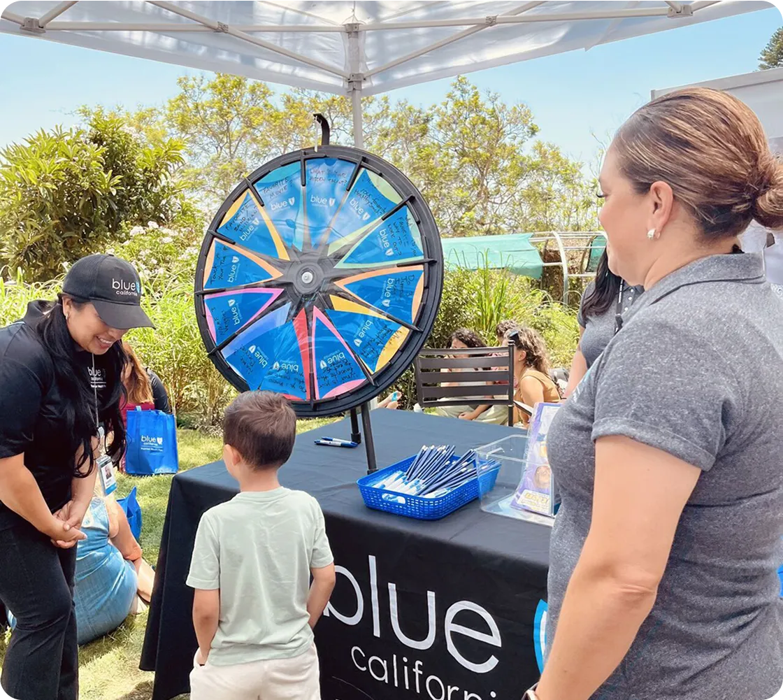 Blue Shield of California fair stand