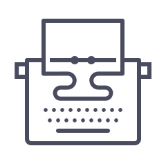 typewriter icon