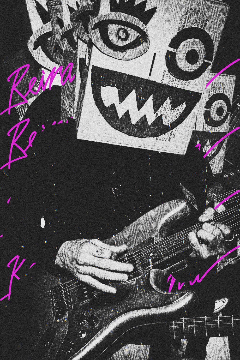 portrait of beiramaquina playing guitar