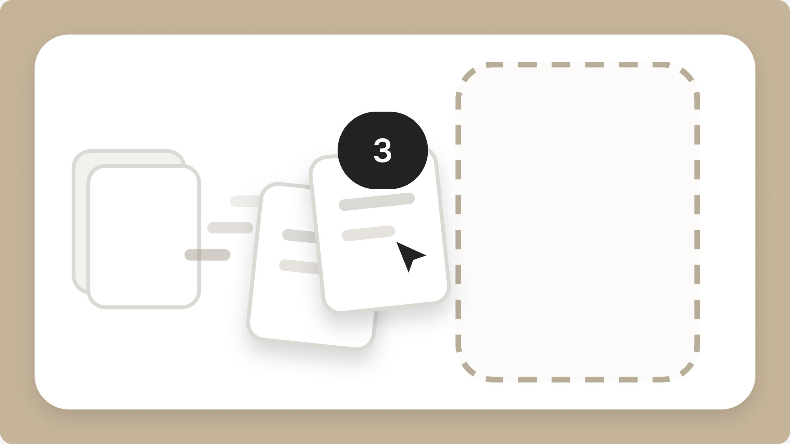 Three files being dragged into the Tagbox Desktop app at once
