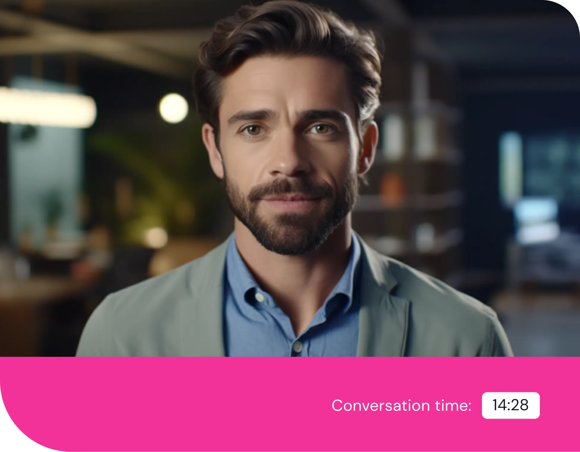 Detailed role-play transcript and filler word analysis