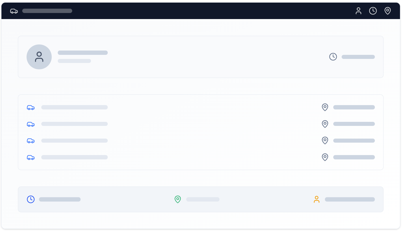 Dashboard mockup