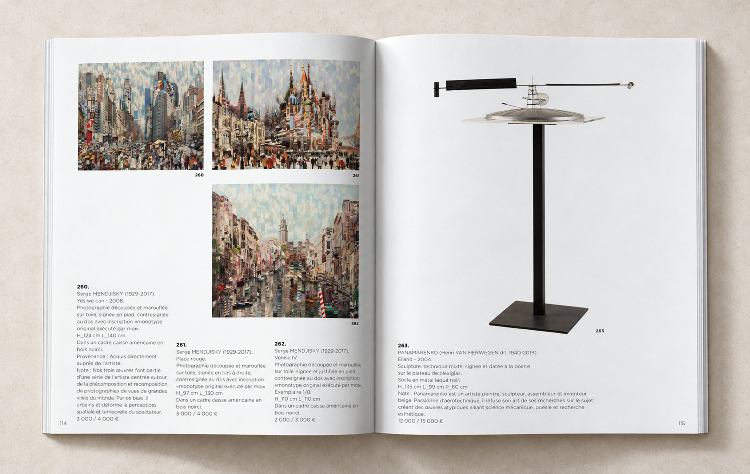Catalogue : Serge Mendjisky et Panamarenko, page PDF 58