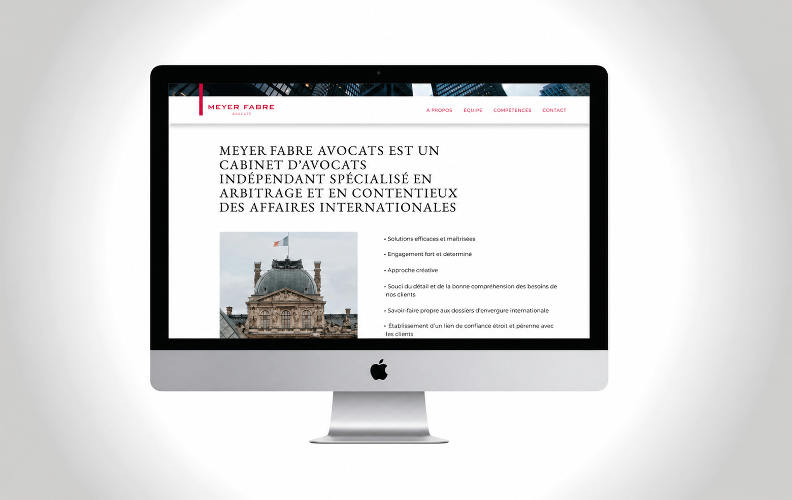 Meyer Fabre — site internet, présentation du cabinet