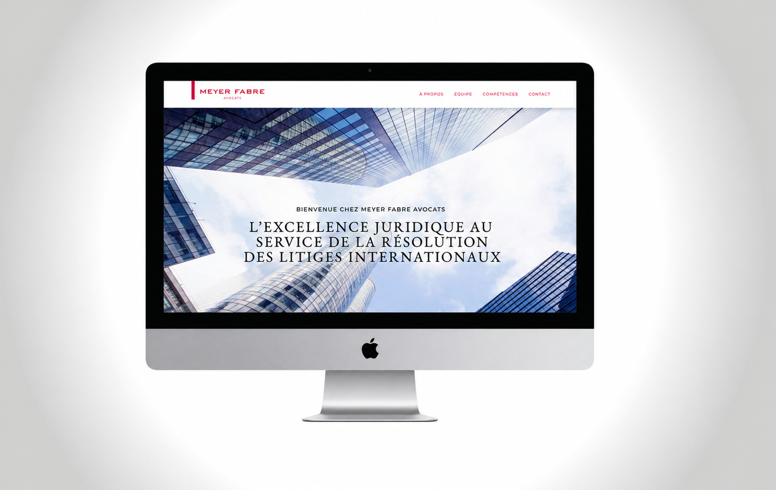 Meyer Fabre — site internet, page d’accueil