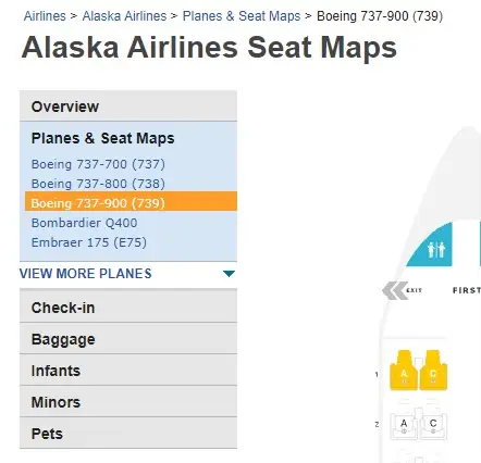 screenshot of SeatGuru overview. 