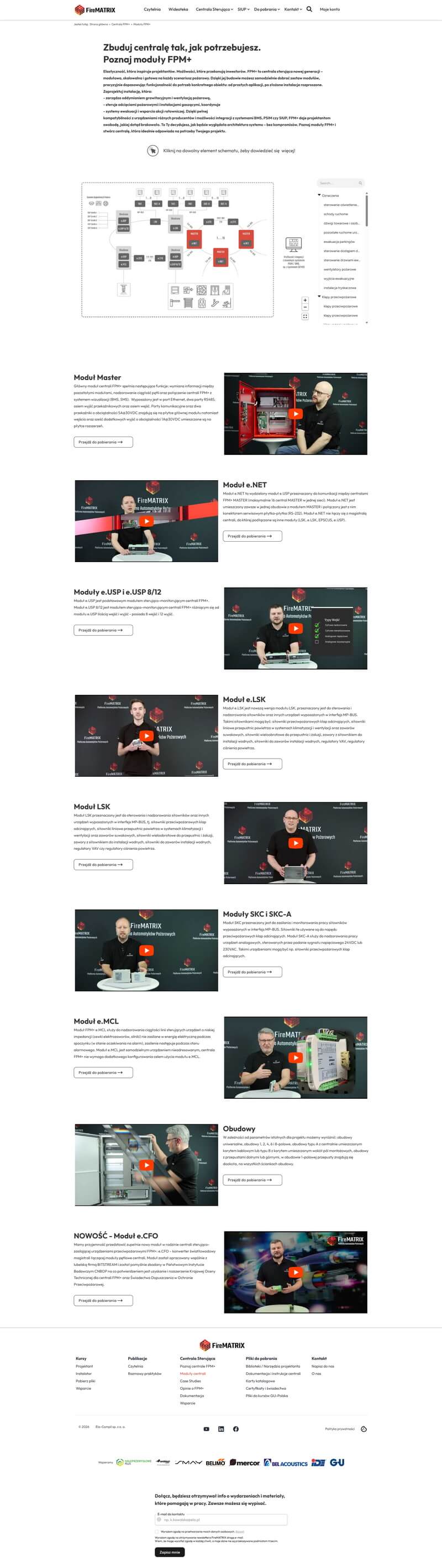 Long screenshot of website we did