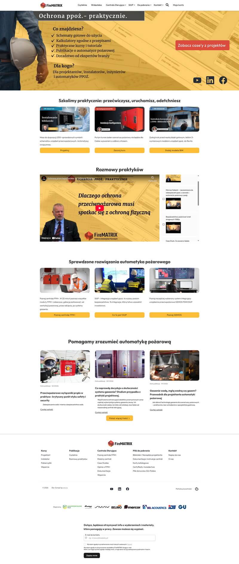 Long screenshot of website we did