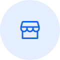 Icon showing a marketing page with a plus
