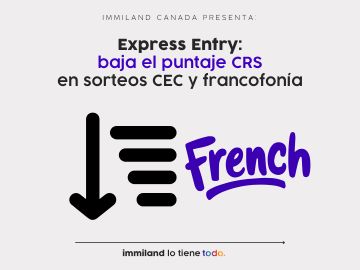 Express Entry: baja el puntaje CRS en sorteos CEC y francofonía