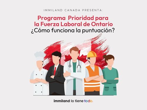 How does the scoring system for Ontario's new Workforce Priority Program work?