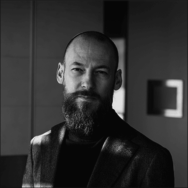 man wearing black blazer