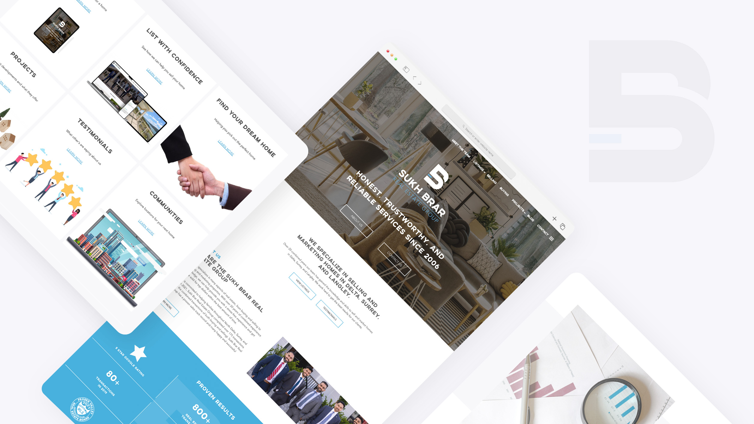 Sukh Brar Team Website Design