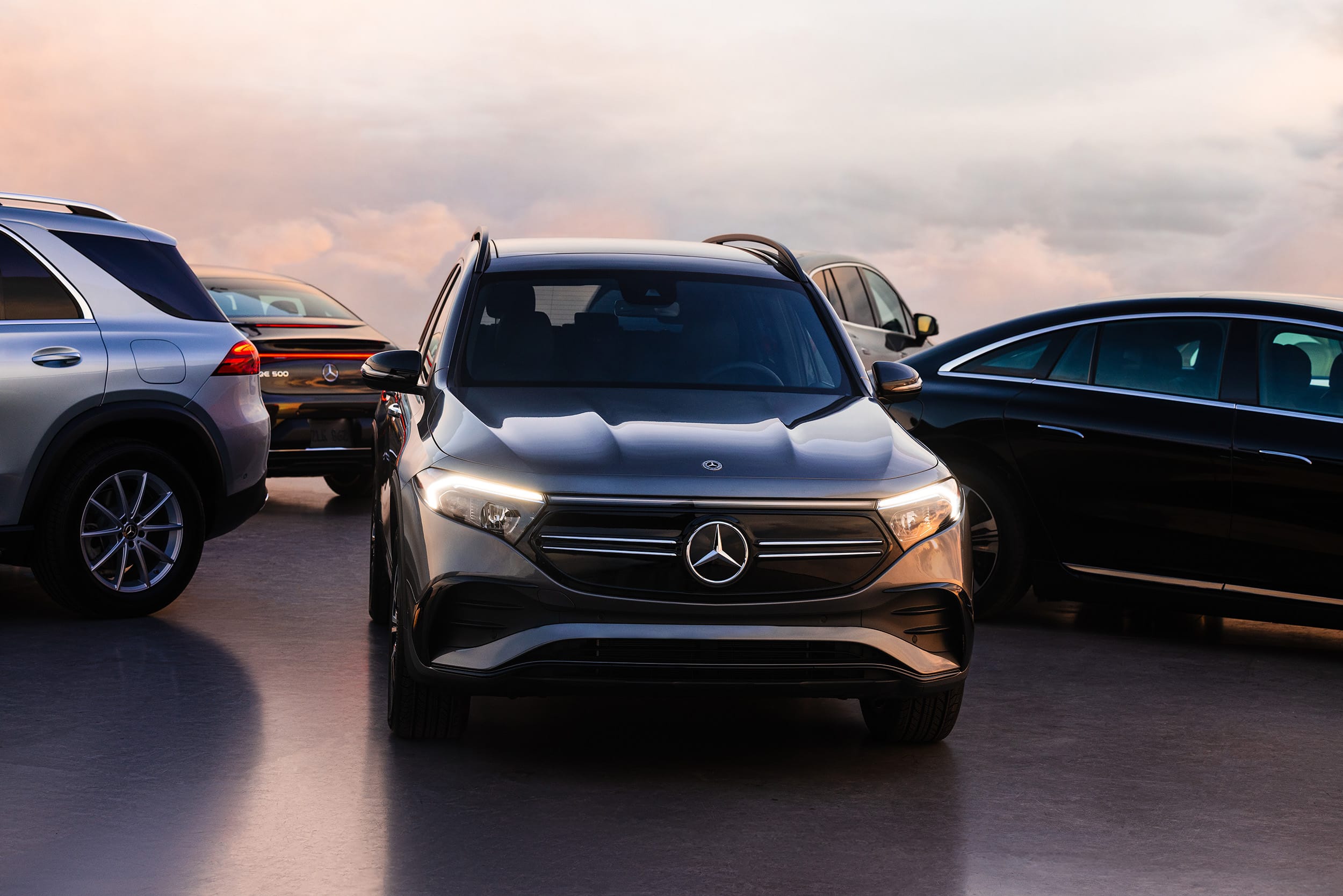 Automotive - Mercedes Benz Front All Cars Wide