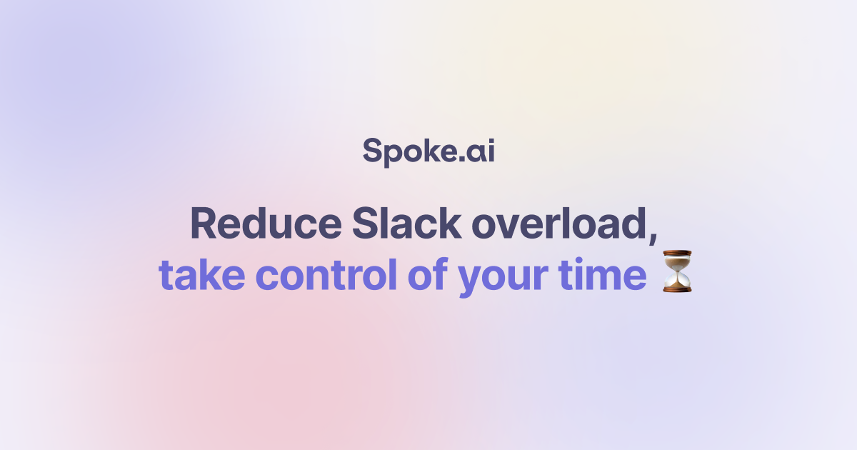 Spokeai Make Slack work for you with powerful AI logo