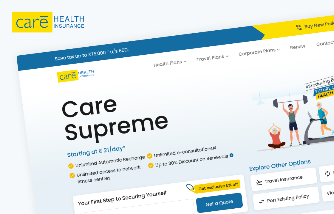 Banner For Care Insurance