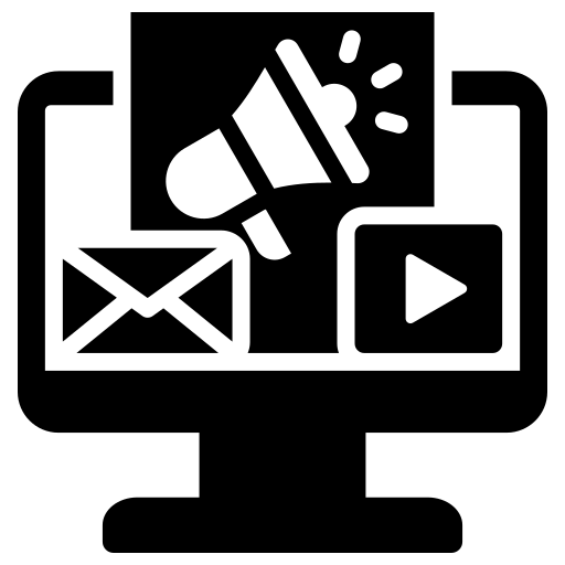 An icon of announcements on a computer screen