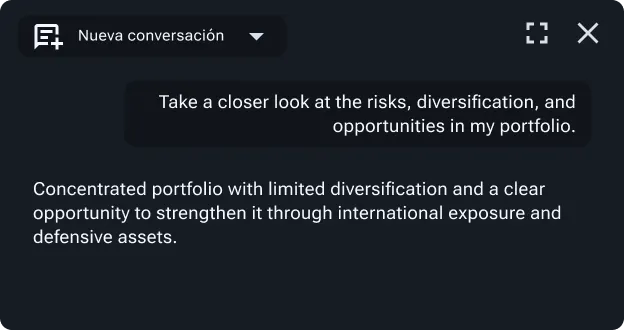 Hub Agent AI advisor conversation 1