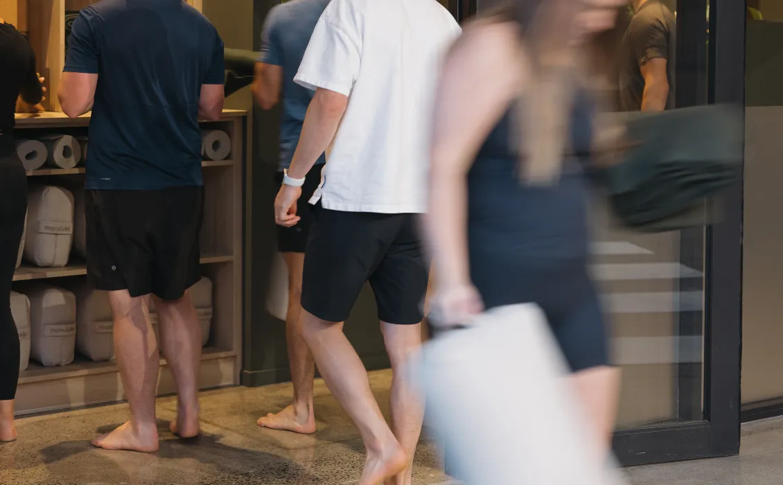 Women sitting in O-Studio Remuera Communal Sauna