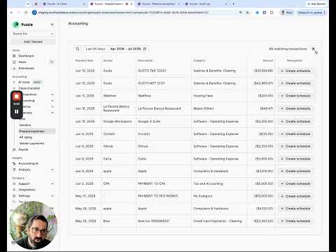 Prepaid Expenses Demo
