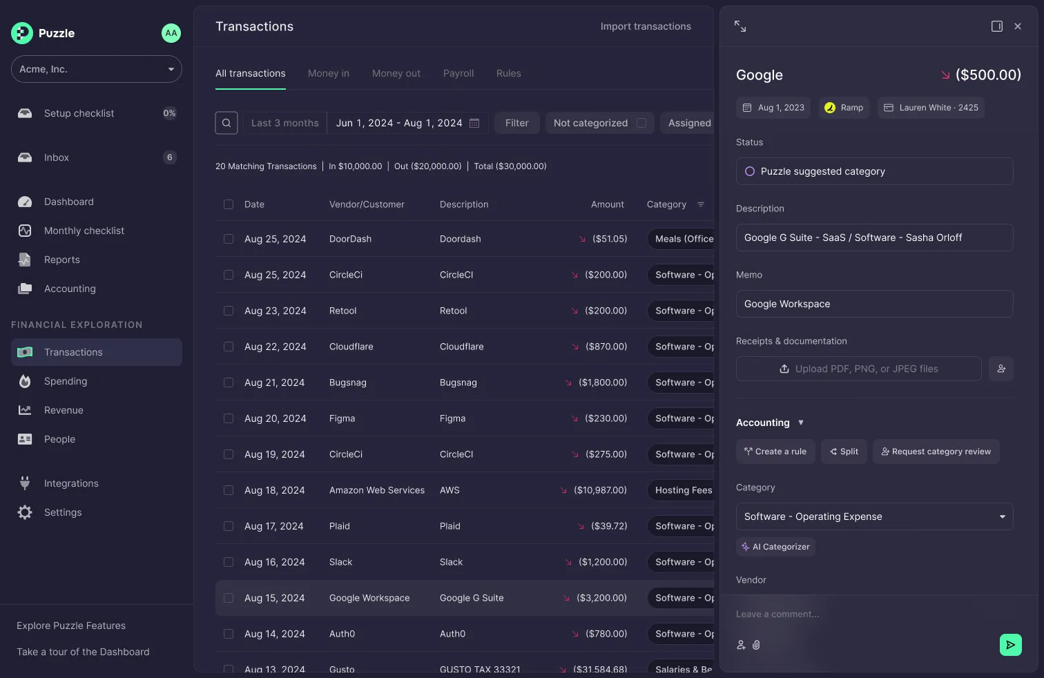 What's New at Puzzle (Bookkeeper Edition) – September 2026