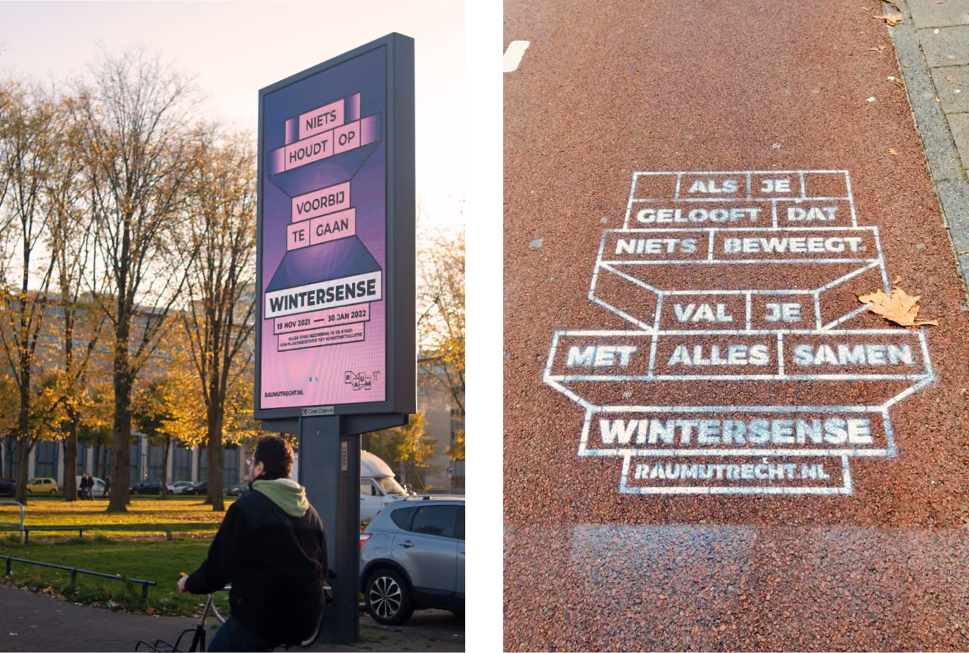 RAUM Utrecht logo, huisstijl, poster