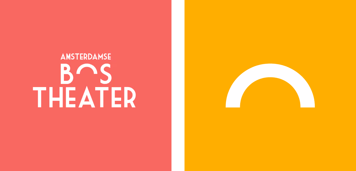 amsterdamse bos theater logo huisstijl en grafische uitingen met fotografie