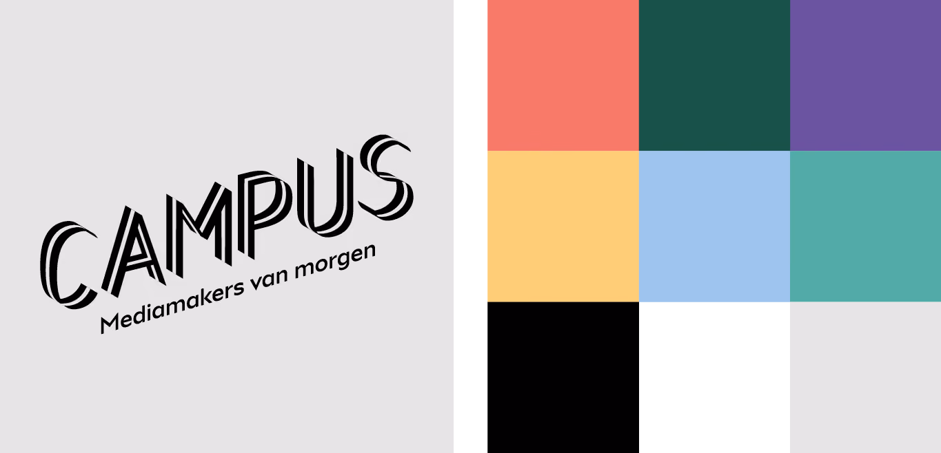 logo campus, mediamakers van morgen, kleuren stalen