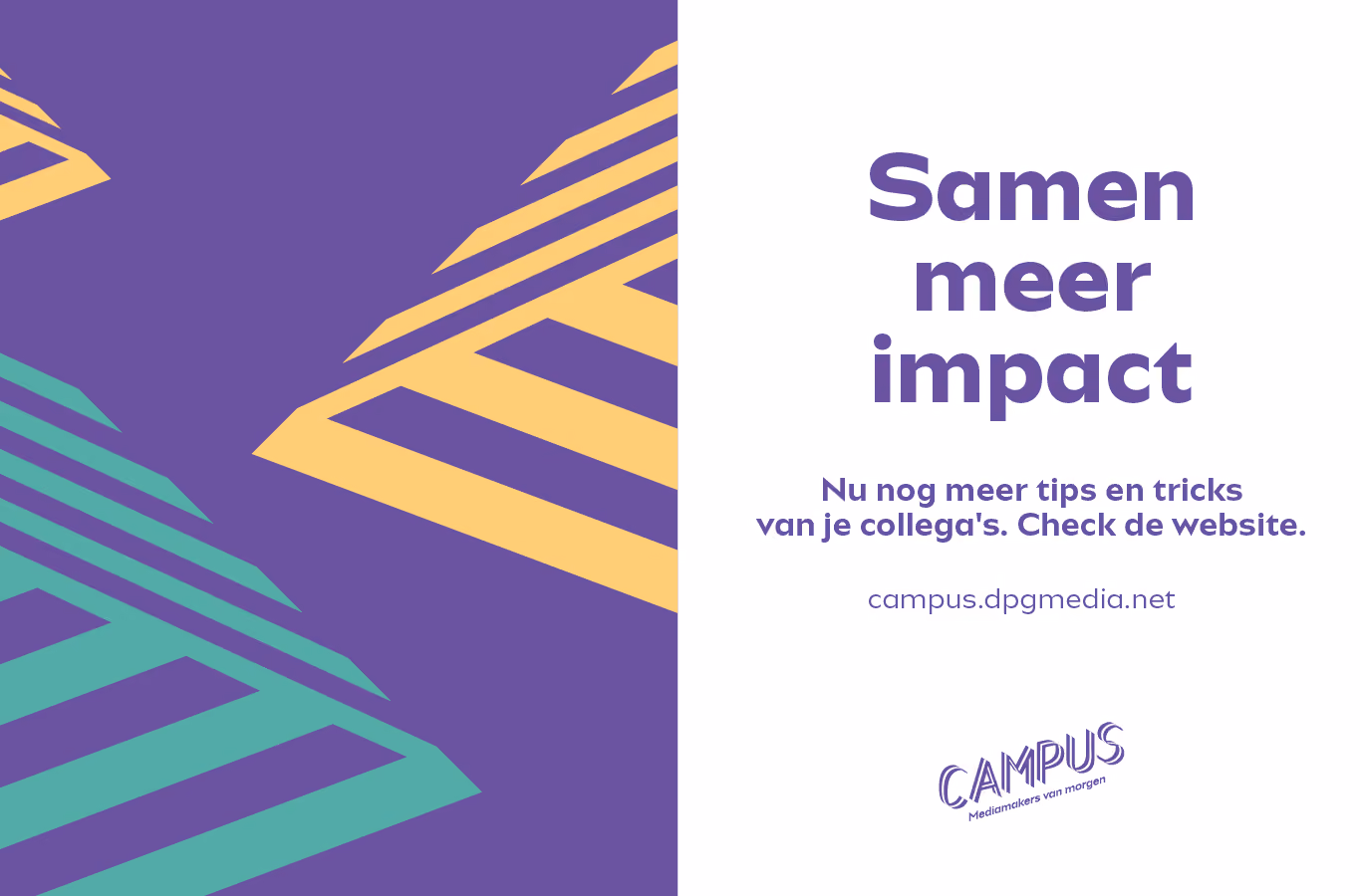 grafische uiting samen meer impact campus 