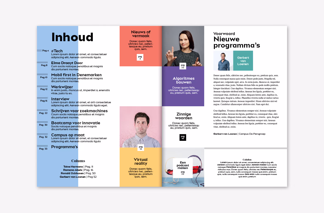 spread van het campus magazine