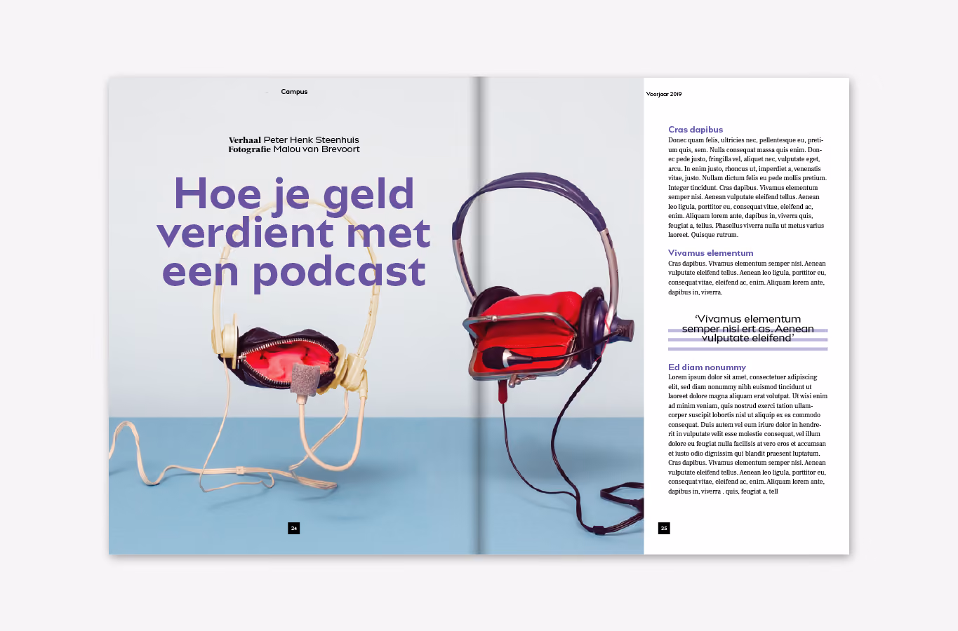 spread van het campus magazine