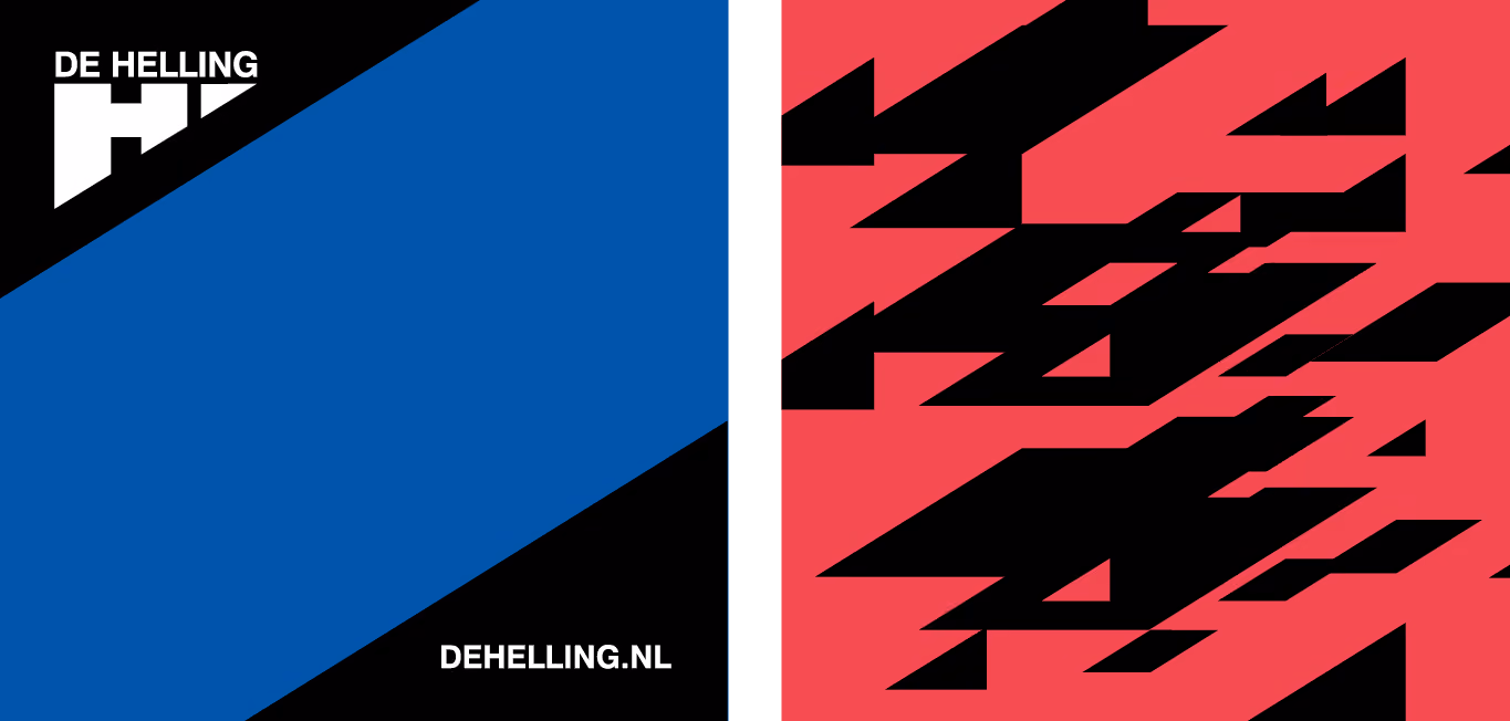 de helling, poppodium utrecht huisstijl elementen