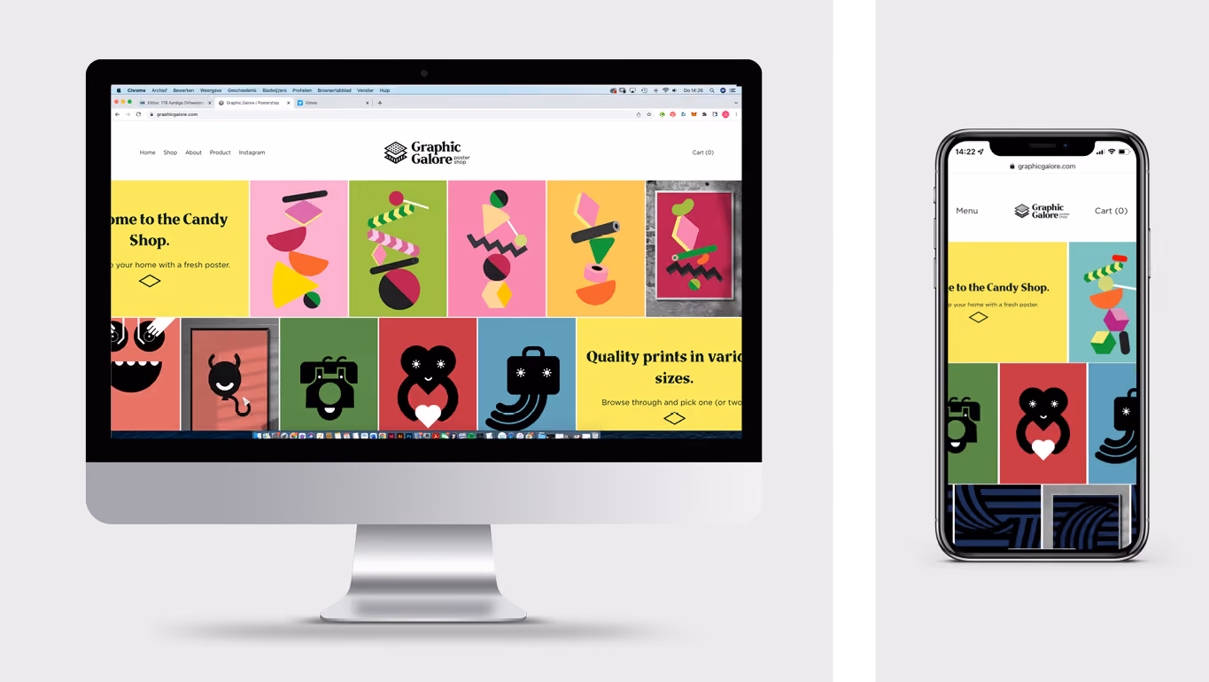 graphic galore, poster website