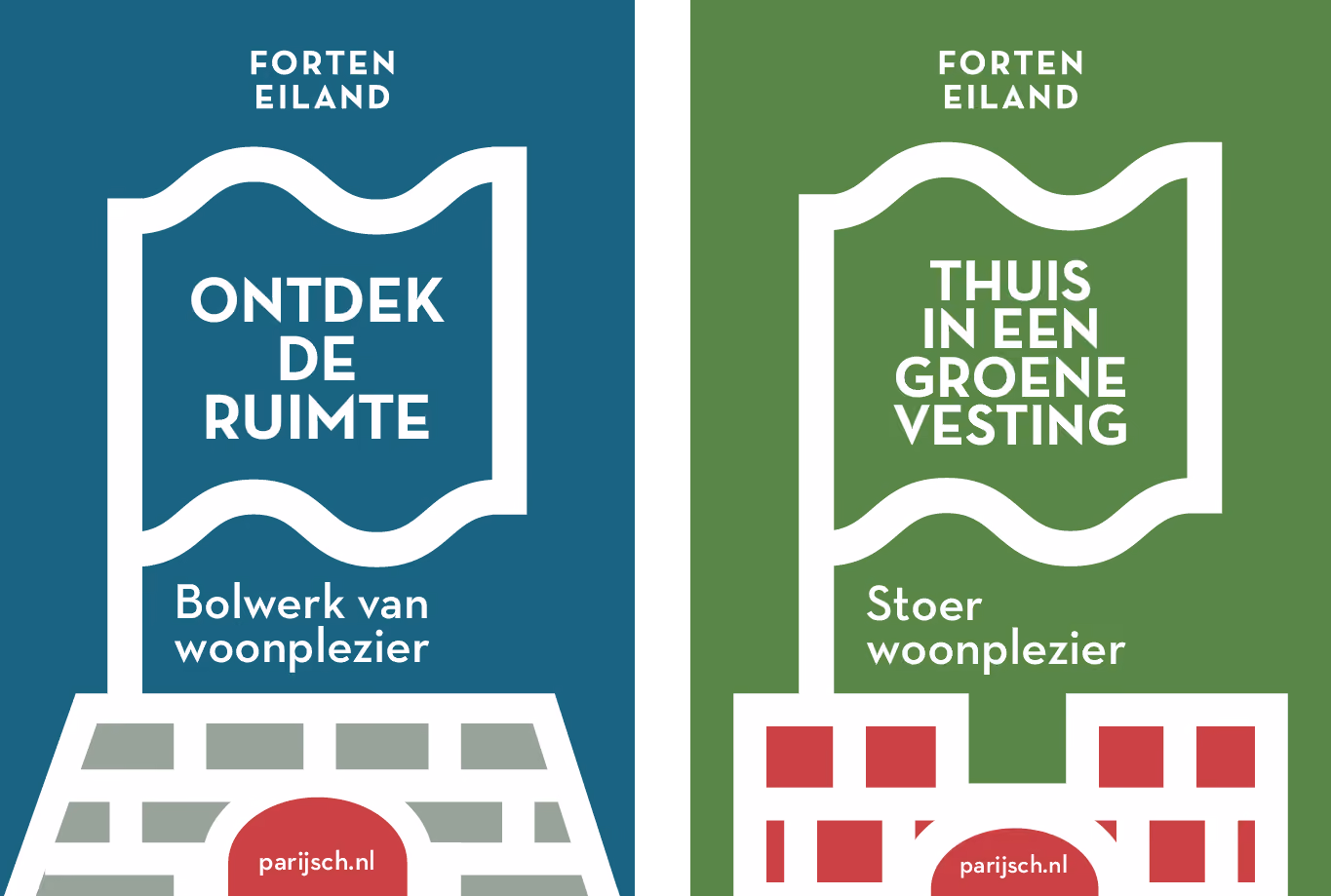 heijmans grafische poster design forten eiland 