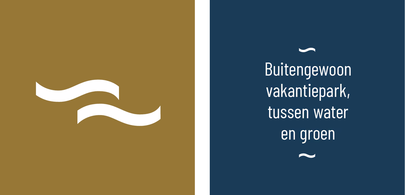 land goed van maas en waal, grafische uitingen, logo, huisstijl elementen met quote