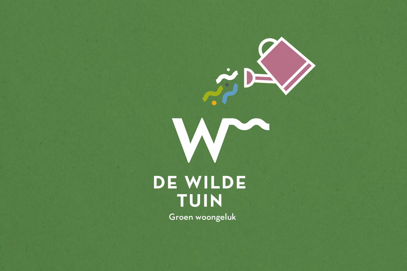 logo van de wilde tuin, groen woongeluk
