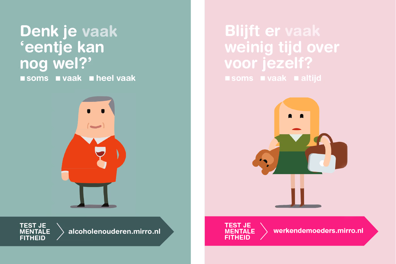 mirro, test je mentale fitheid posters