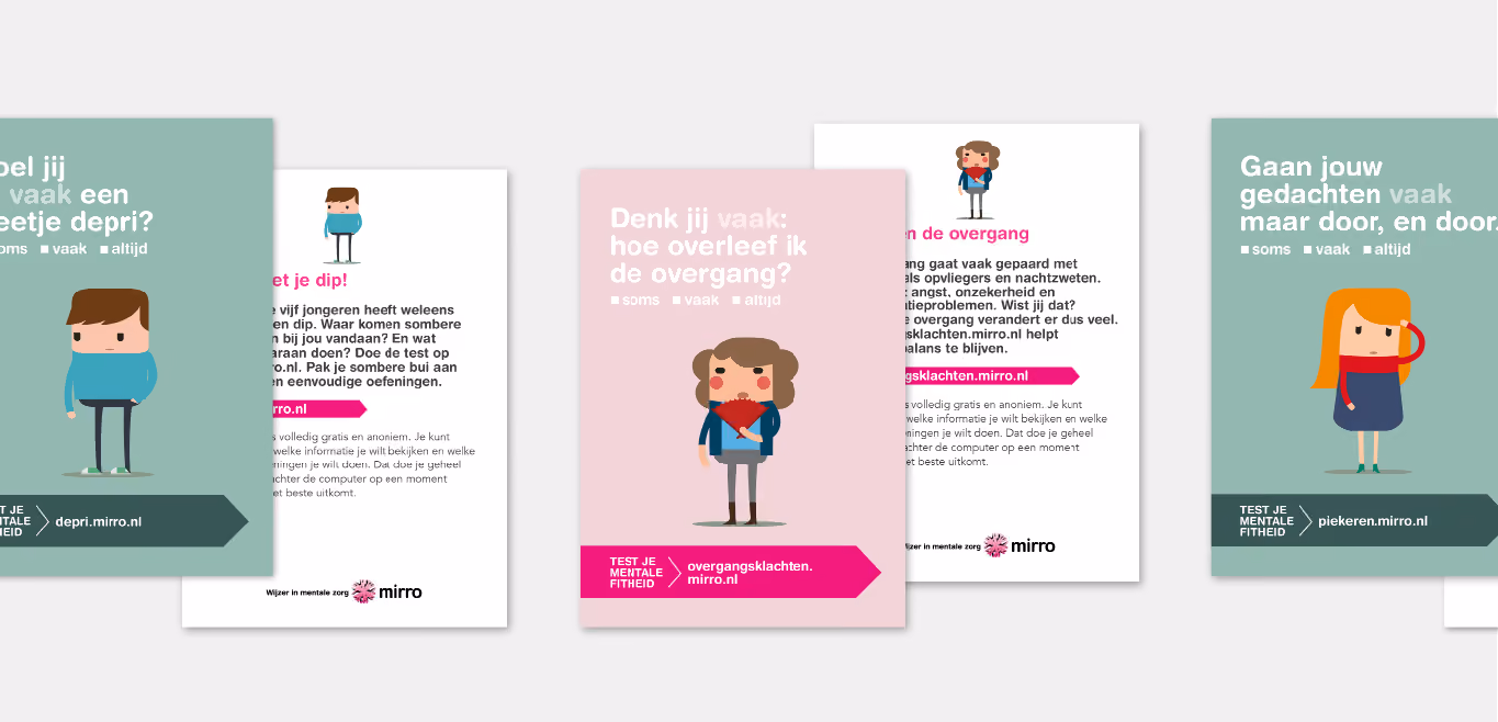 mirro, test je mentale fitheid flyers