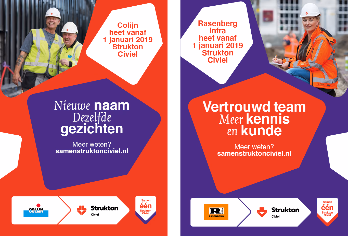 poster met fotografie strukton grafische uiting
