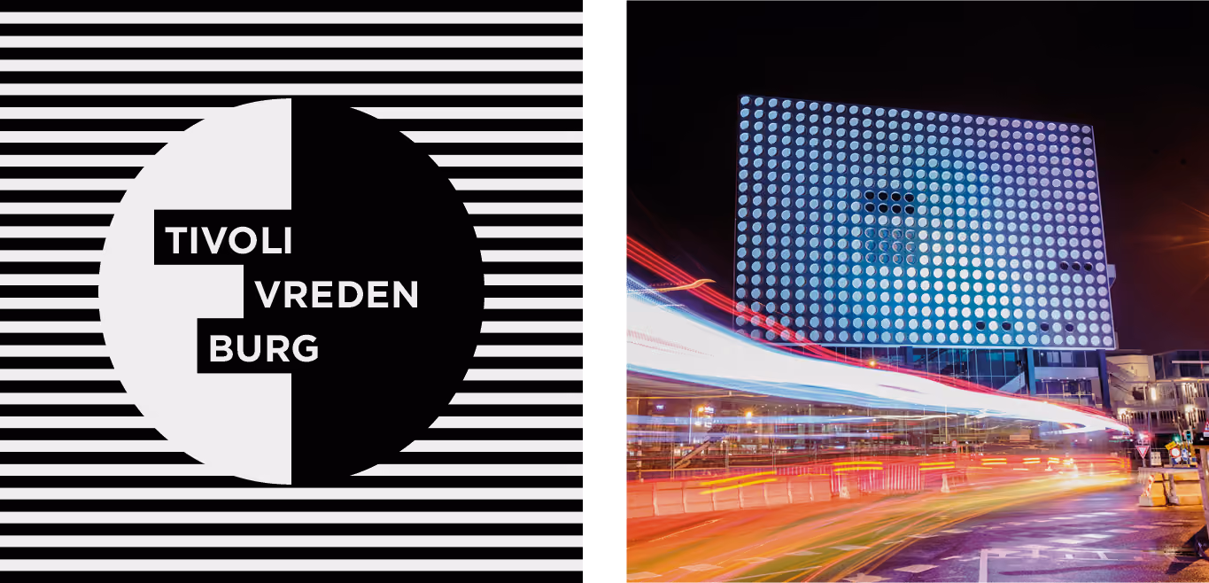 tivoli vredenburg by night, logo, uiting en fotografie