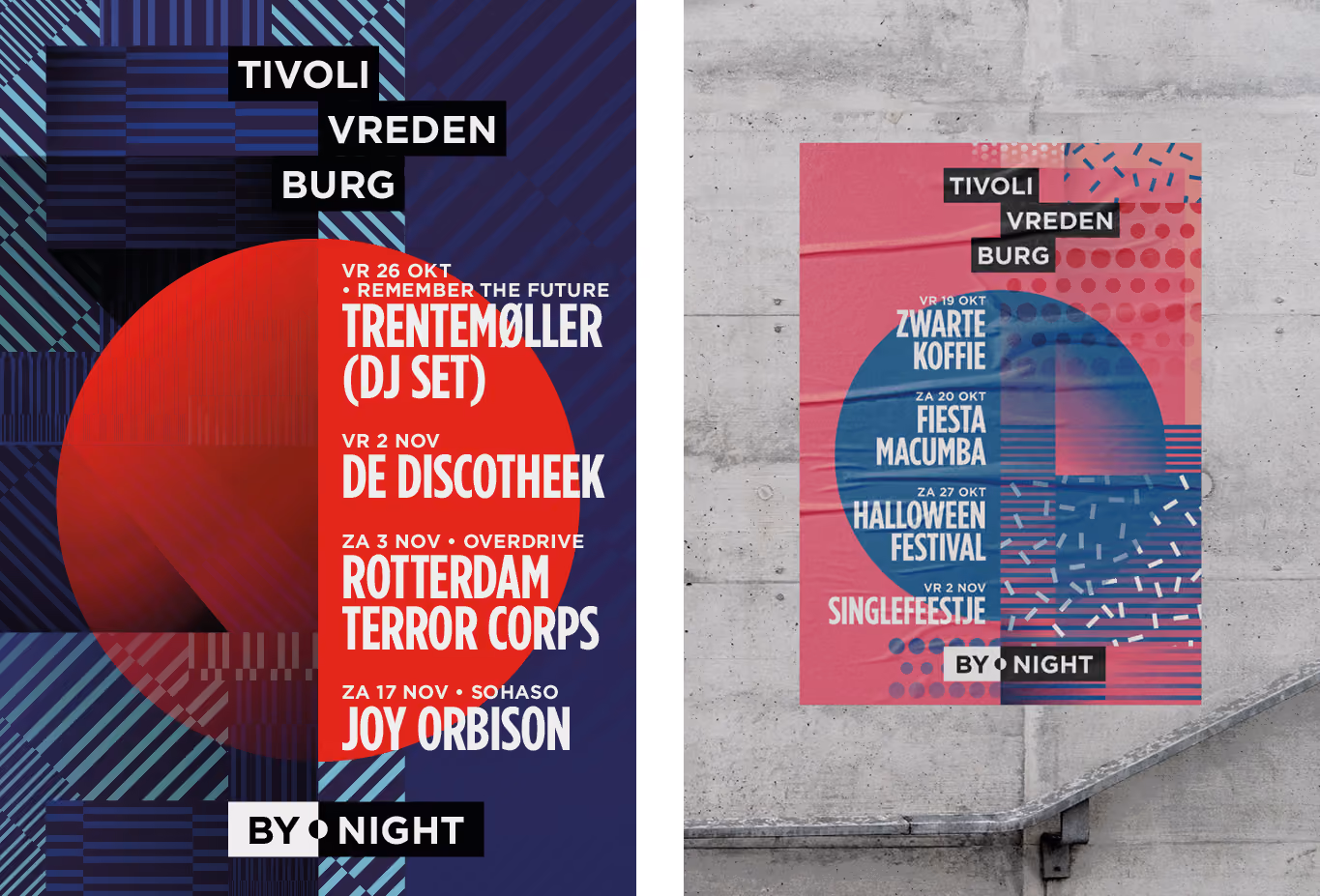 tivoli vredenburg by night, poster ontwerp