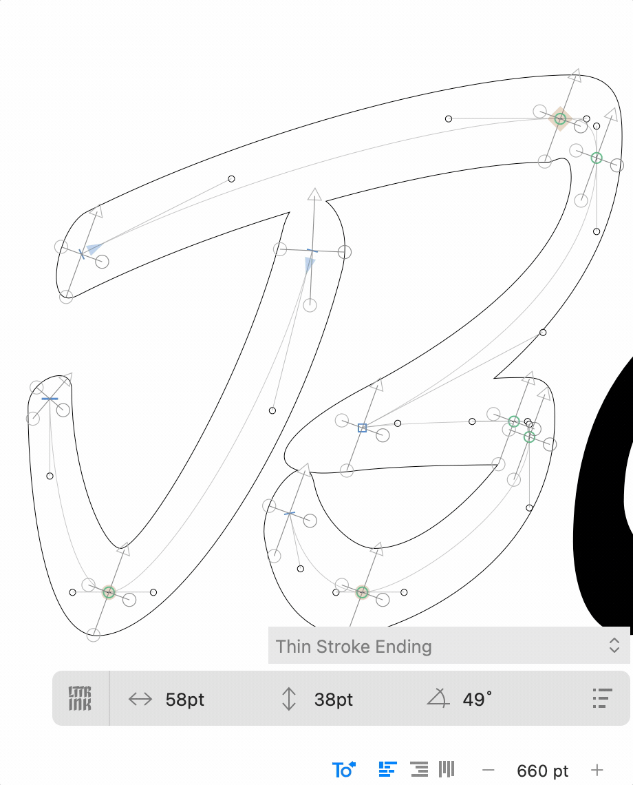 How to assign brush style to brush-node. LTTR/INK Glyphs