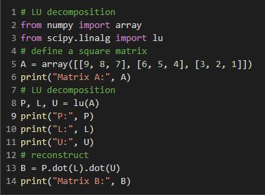 LU code