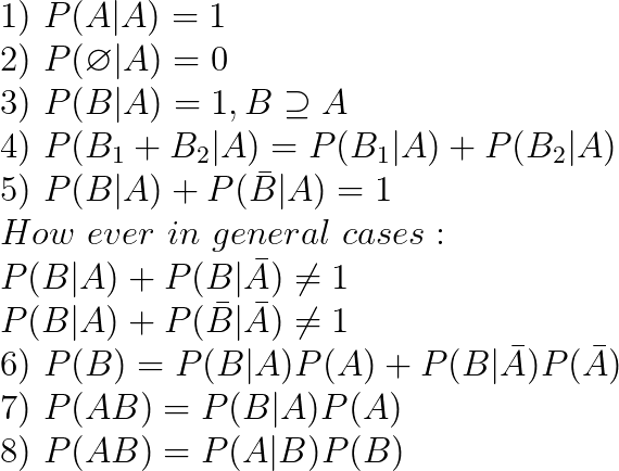 properties of conditional probability